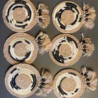 Sottobicchieri in rafia