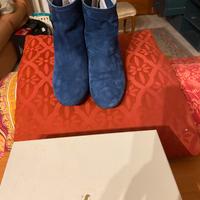 Stivaletto camoscio carmes  n 39 col denim