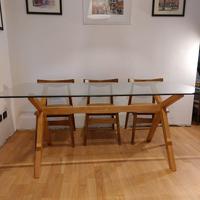 Tavolo Tomasucci Design – Rovere Massello e Vetro