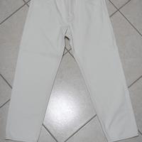 Bershka Jeans Bianco Panna Straight Uomo