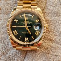 rolex day date olive green