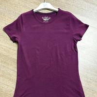 T-shirt 10/12 anni color prugna in cotone 100%