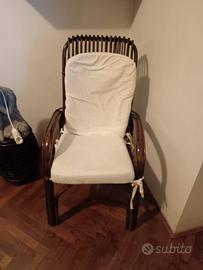 poltrona in rattan 