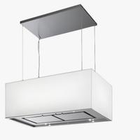 Cappa isola da 60cm. In vetro