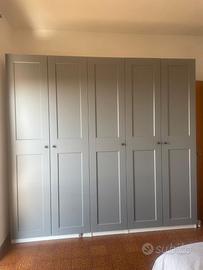 stanza  letto Hemnes Ikea grigio