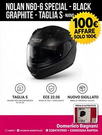 NOLAN N60-6 SPECIAL BLACK GRAPHITE - Taglia S