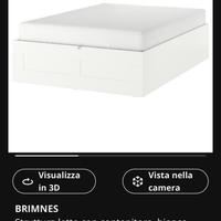 Letto contenitore ikea Brimnes 160x200
