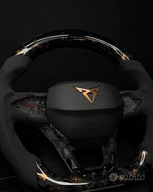 Volante Cupra Leon Forgiato con led velocita