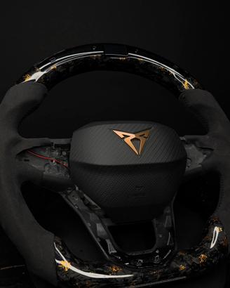 Volante Cupra Leon Forgiato con led velocita