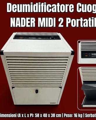 Deumidificatore Portatile Cuoghi NADER MIDI 2