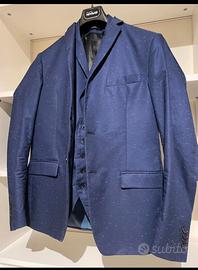 Giacca + Gilet blu David Naman