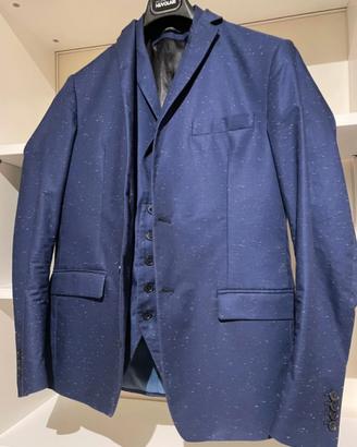 Giacca + Gilet blu David Naman