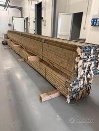 Profilati in alluminio nuovi 6 mt – lotto 1.883 kg