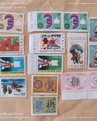 15 francobolli italiani nuovi 1979/80