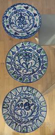 Piatti antichi ceramica Fajalauza di Granada.