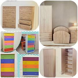 Cassettiere, Materassi, reti, armadi, pensili…