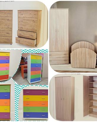 Cassettiere, Materassi, reti, armadi, pensili…