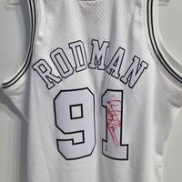 Canotta Chicago Bulls Rodman con coa 