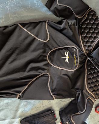 maglia protezione rugby con. imbottitura.