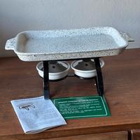 Piastrella scaldavivande vintage in ceramica