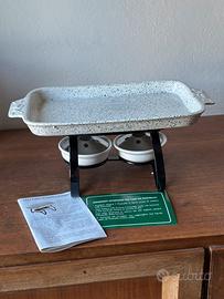 Piastrella scaldavivande vintage in ceramica