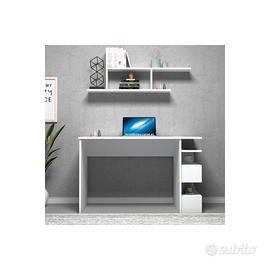 Tavolo Scrivania Piccola Bianca 120 angoli rovinat