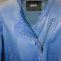 Giacca pelle blu Seventy