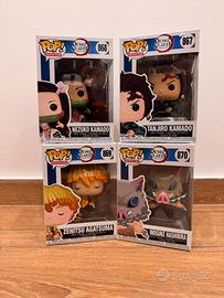 Lotto 4 Funko pop demon slayer - collezione