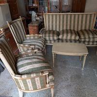 salotto in stile veneziano (2 poltrone, 1 divano)