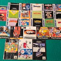 Manuali Game Boy PlayStation Nintendo 64