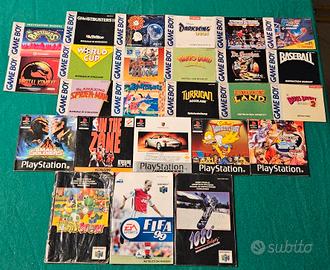 Manuali Game Boy PlayStation Nintendo 64
