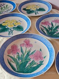 Piatti in porcellana cinese dipinta a mano