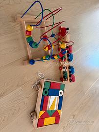 GIOCHI IN LEGNO IKEA TRENINO CARRELLO