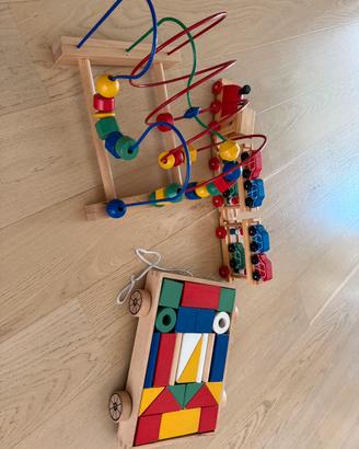 GIOCHI IN LEGNO IKEA TRENINO CARRELLO