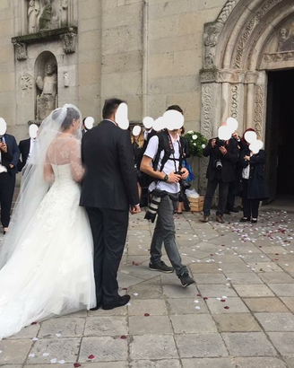 Abito Sposa, alta qualità, model principessa, T 42