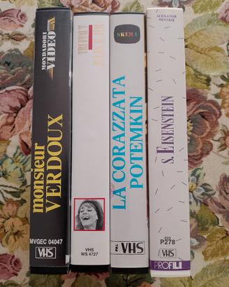 Lotto 4 VHS Cinema D'Autore (Collezione Vintage)
