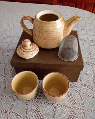 Set Tisaniera con 2 tazze