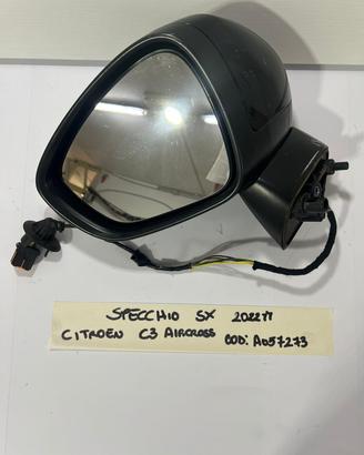 SPECCHIETTO RETROVISORE SINISTRO CITROEN C3 AirCro