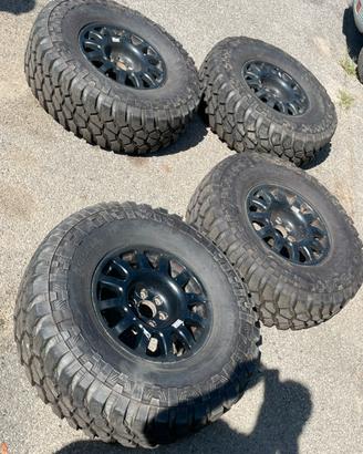 4 Cerchi braid e gomme per navara d40