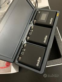 GODOX VIRSO M2 Microfoni Wireless 2,4GHz 200 Metri