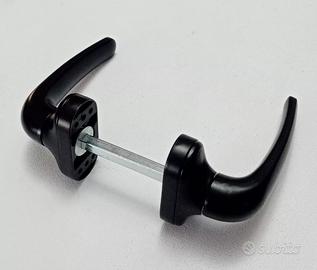 Maniglia nera per infissi in alluminio Coppia