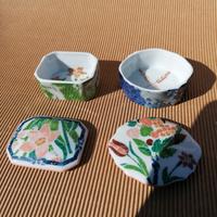 Scatola Limoges decori floreali in coppia