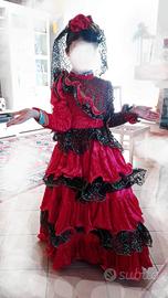 Costume spagnola bimba 5/6 anni
