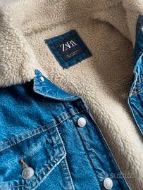 Giubbino in jeans con pelliccia 