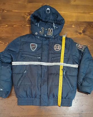 Giubbotto caldo, morbido blu tg. 8 anni bimbo