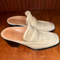 Bottega Veneta Mule Pelle Vitello Croc con Tacco