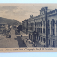 cartolina postale antica trapani palazzo poste