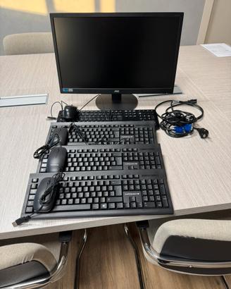 MONITOR AOC 27 POLLICI + 4  TASTIERE E MOUSE