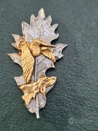 decorazione in oro 18k e argento