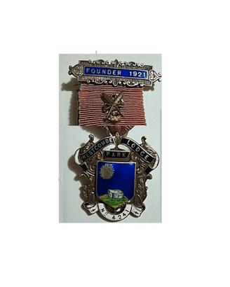 Medaglia massonico inglese 1921 "West. Park Lodge